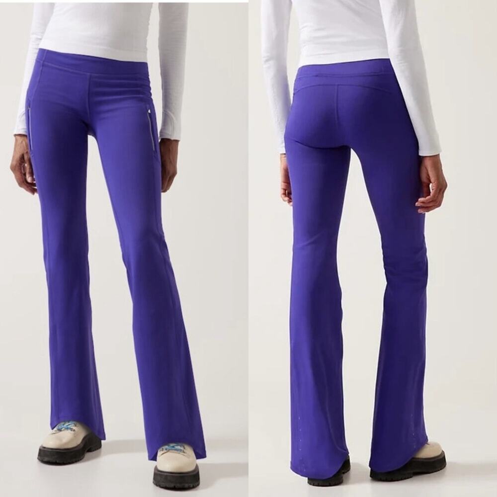 Athleta Rainier Bootcut Pants S Noble Blue/Purple